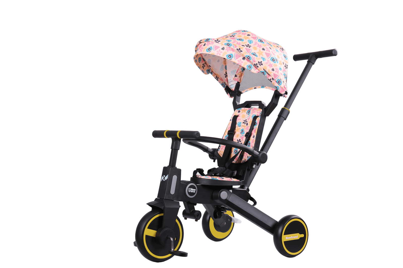 Newtronx Adventure Pro foldable toddler tricycle, Summer Pastel edition