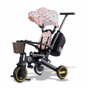 Newtronx Adventure Pro foldable toddler tricycle, Summer Pastel edition