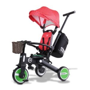 Newtronx Adventure Pro foldable toddler tricycle, WaterMelon edition
