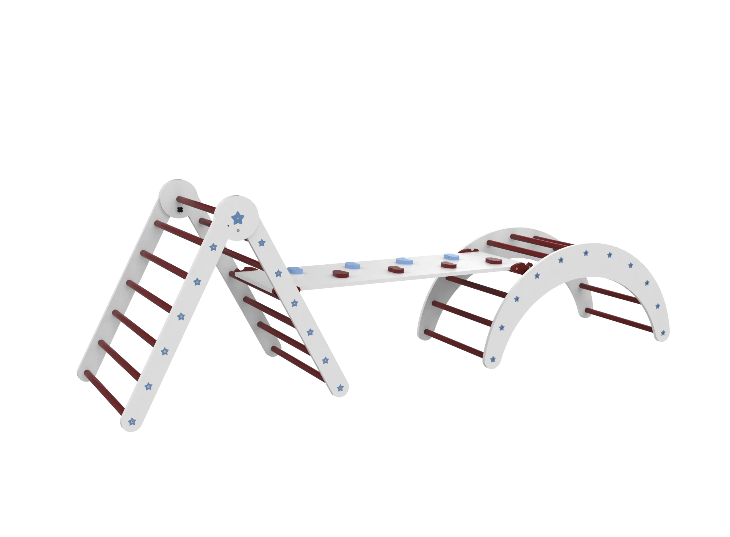 White Indoor Climbing Set for Kids
