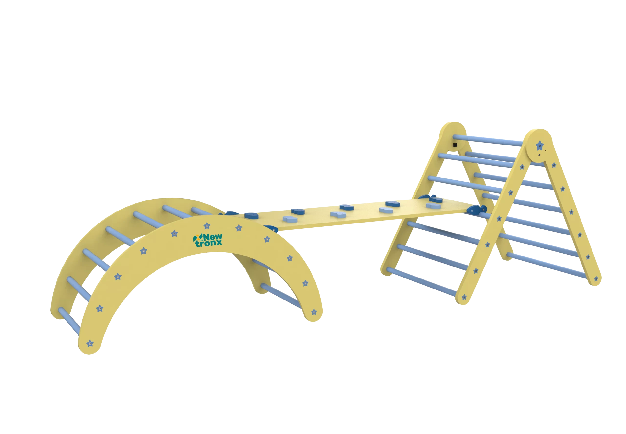 Yellow Indoor Climbing Set for Kids
