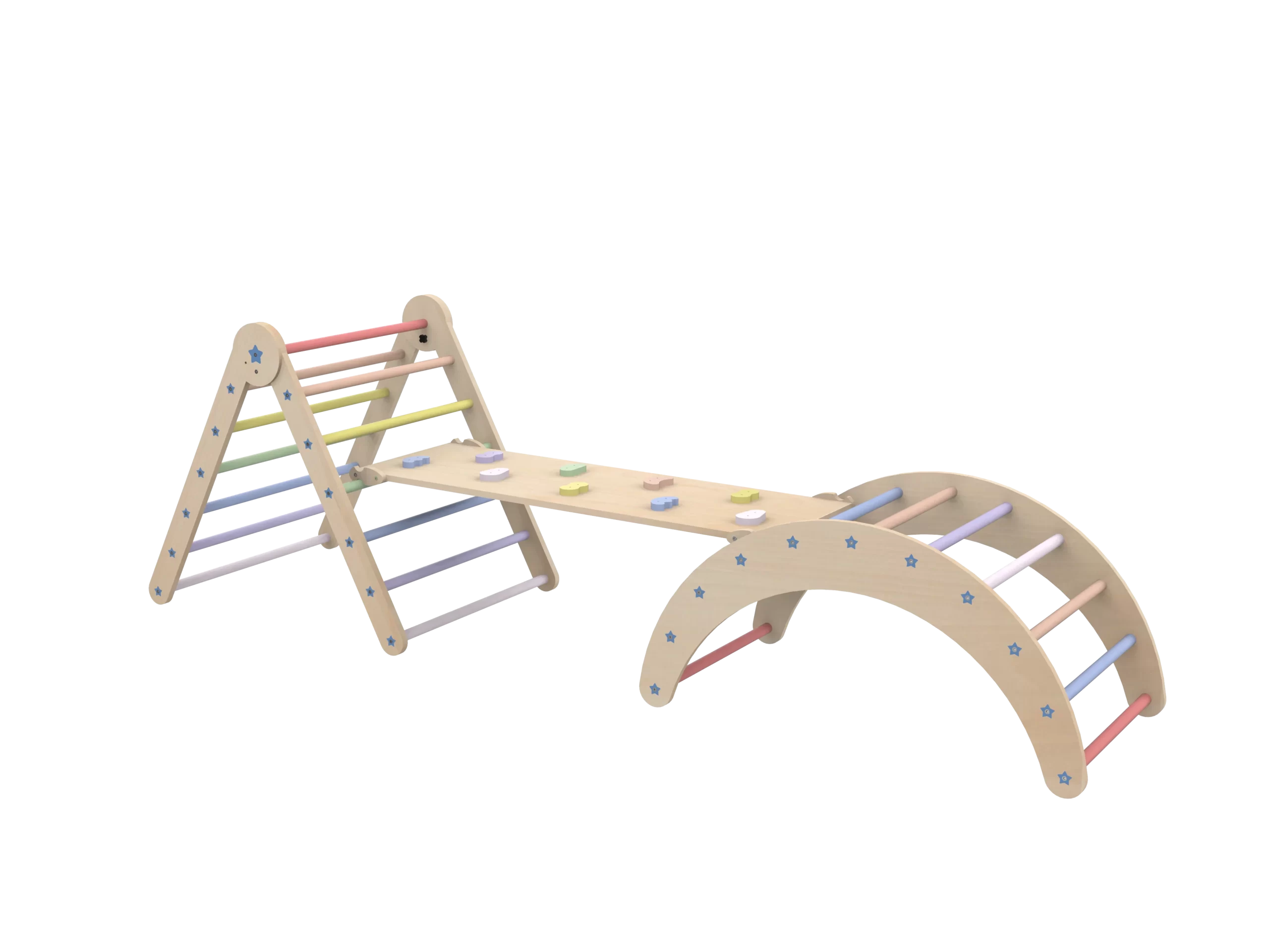 Wooden Indoor Climbing Set for Kids
