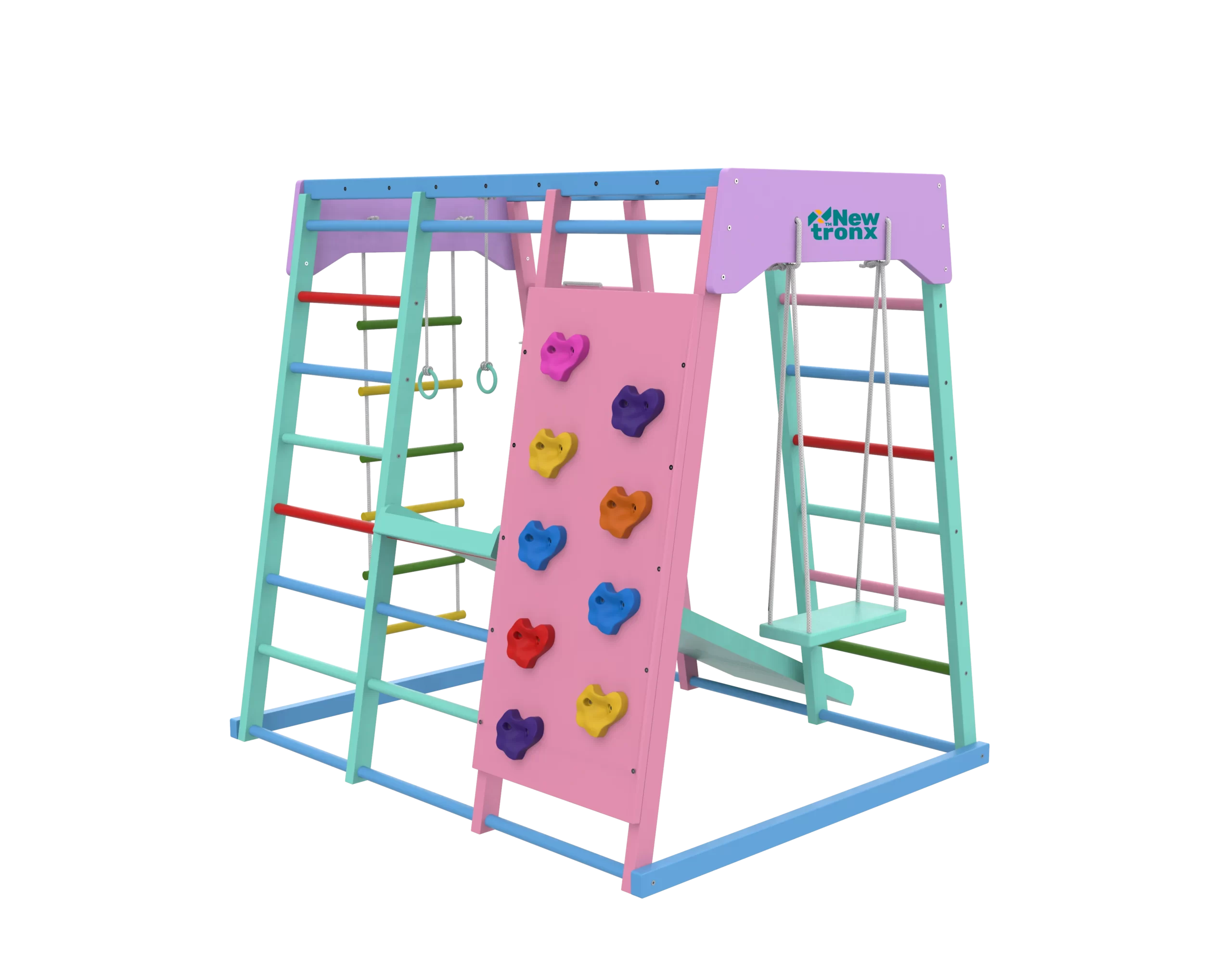 Back View of Multicolored Large Playground